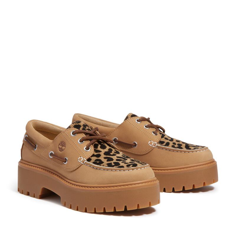 Timberland Women's Stone Street 3-Eye Boat Shoe image number 1